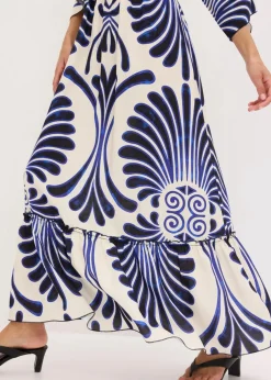 Maxikleid aus fließender Viskose