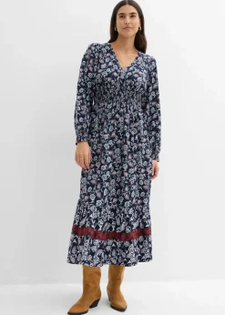 Maxikleid aus fließender Viskose