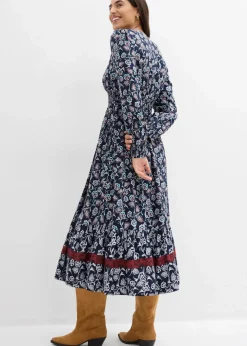 Maxikleid aus fließender Viskose