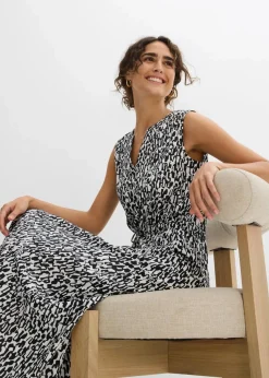 Maxikleid aus fließender Viskose