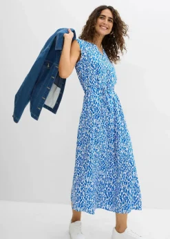 Maxikleid aus fließender Viskose