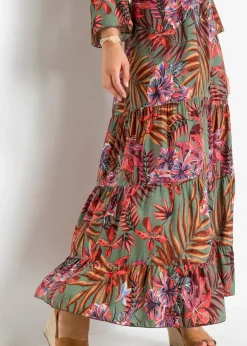 Maxikleid aus fließender Viskose