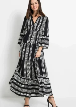 Maxikleid aus fließender Viskose