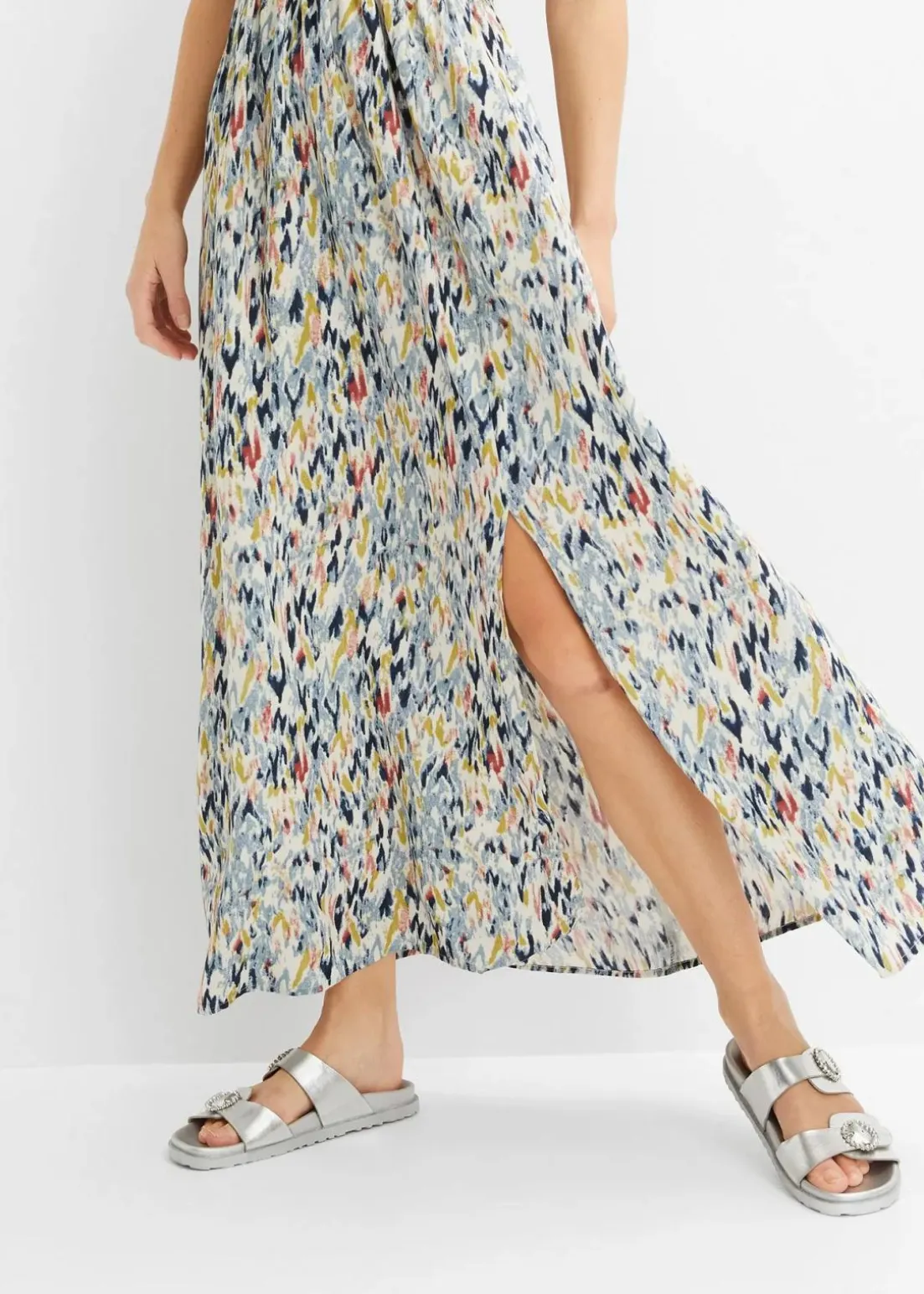 Maxikleid aus fließender Viskose