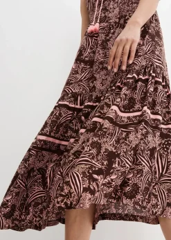 Maxikleid aus fließender Viskose