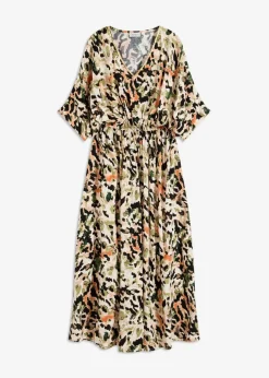 Maxikleid aus fließender Viskose mit Pailletten