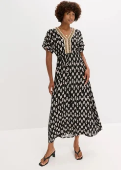 Maxikleid aus fließender Viskose