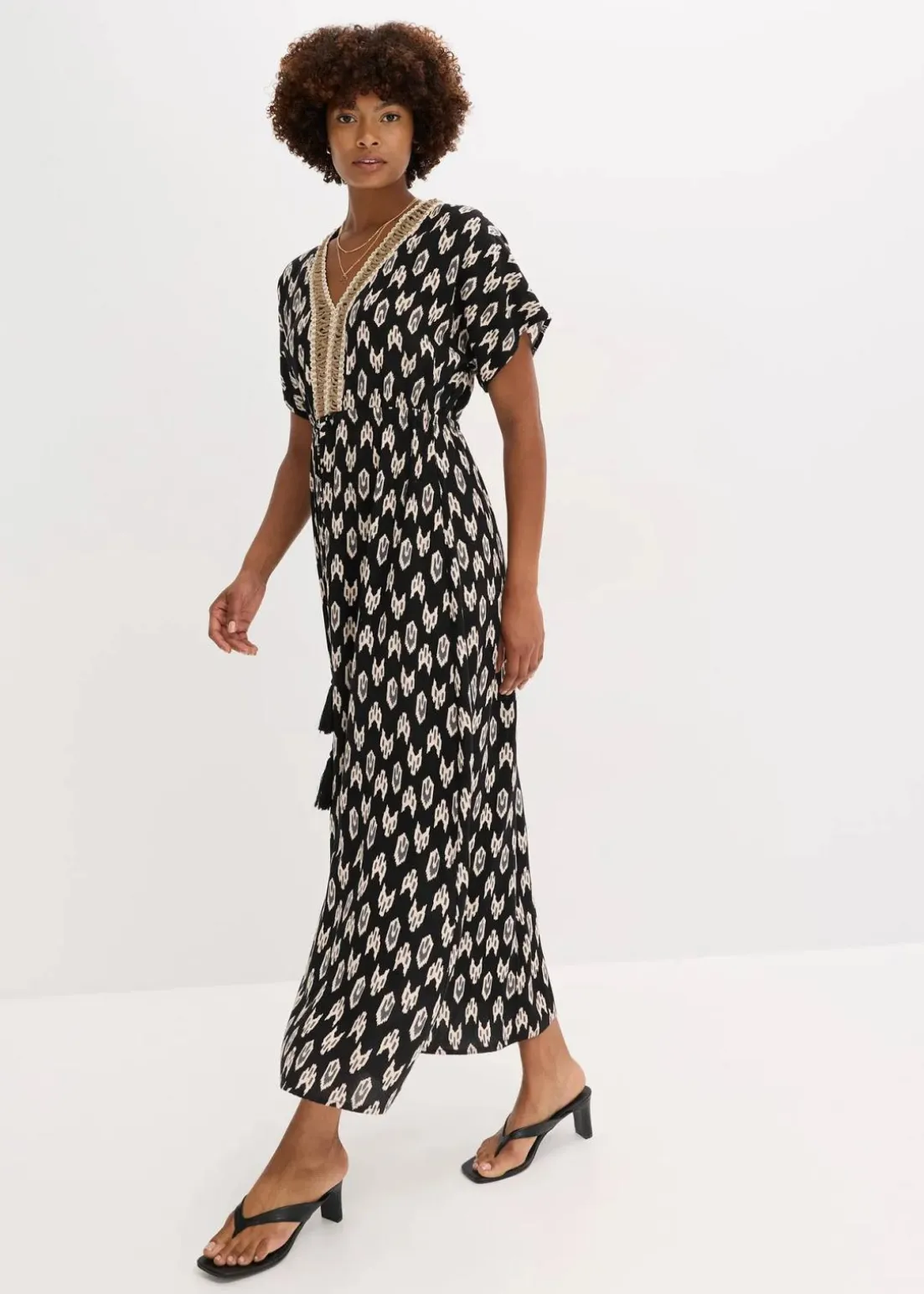 Maxikleid aus fließender Viskose