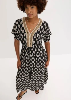 Maxikleid aus fließender Viskose