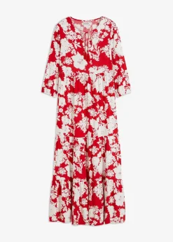 Maxikleid aus fließender Viskose