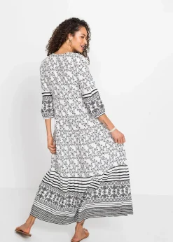 Maxikleid aus fließender Viskose