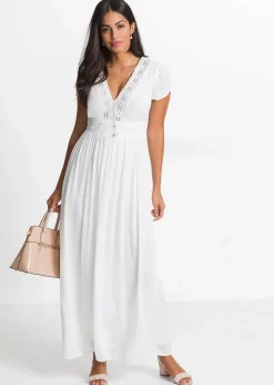 Maxikleid aus fließender Viskose