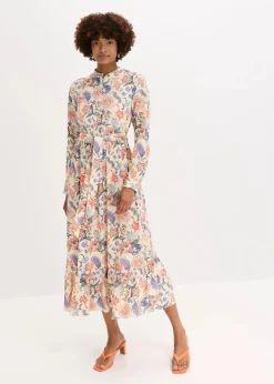 Maxikleid aus fließender Viskose