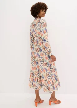 Maxikleid aus fließender Viskose