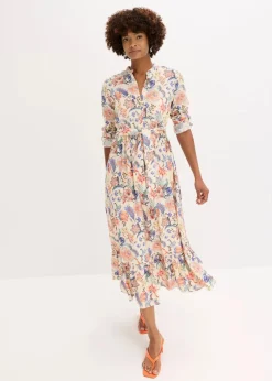 Maxikleid aus fließender Viskose