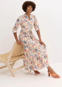 Maxikleid aus fließender Viskose