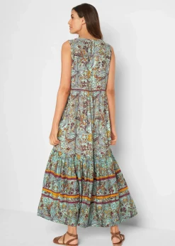 Maxikleid aus fließender Viskose