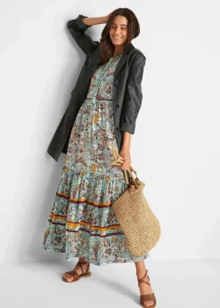 Maxikleid aus fließender Viskose