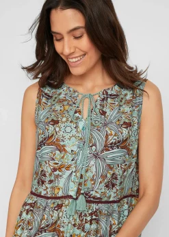 Maxikleid aus fließender Viskose