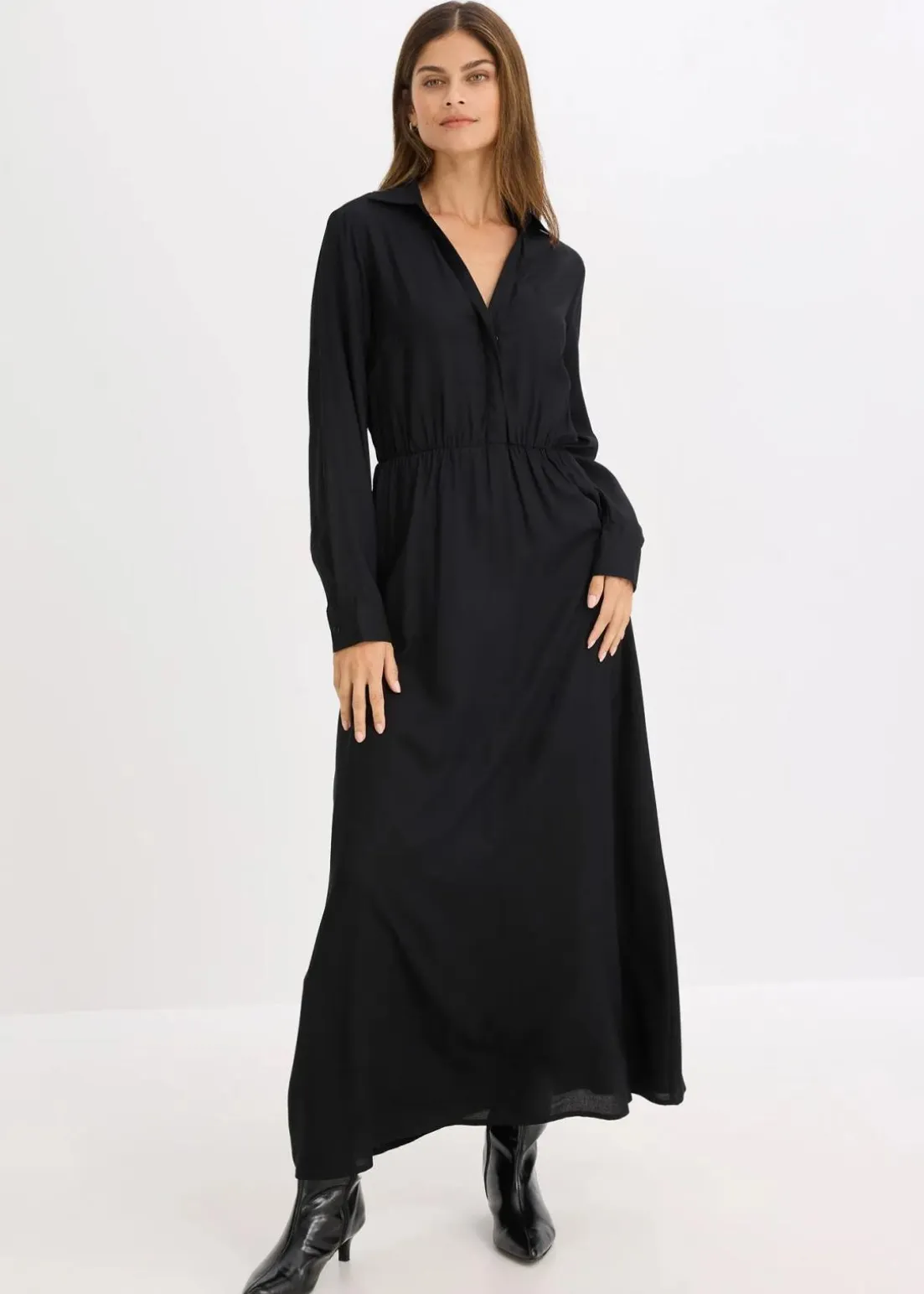 Maxikleid aus reiner Viskose