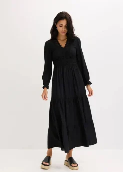 Maxikleid aus reiner Viskose