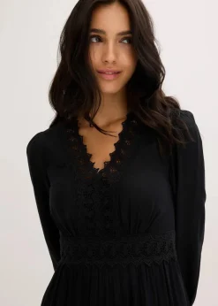 Maxikleid aus reiner Viskose