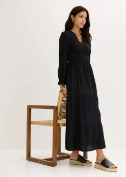 Maxikleid aus reiner Viskose