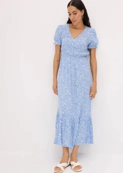 Maxikleid aus reiner Viskose