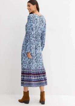 Maxikleid aus softem Viskose-Elasthan-Mix