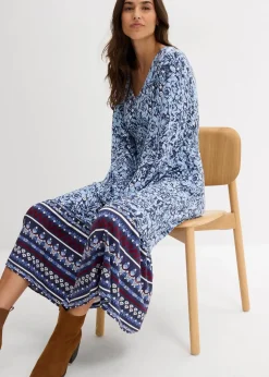 Maxikleid aus softem Viskose-Elasthan-Mix