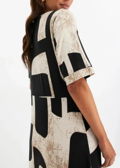 Maxikleid aus softem Viskose-Mix