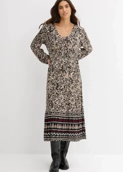 Maxikleid aus softem Viskose-Elasthan-Mix