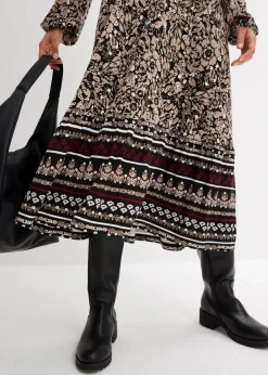 Maxikleid aus softem Viskose-Elasthan-Mix