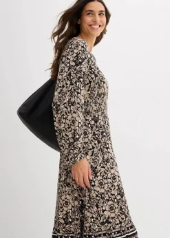 Maxikleid aus softem Viskose-Elasthan-Mix