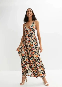 Maxikleid aus softem Viskose-Mix