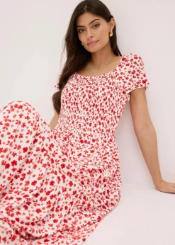 Maxikleid aus Viskose-Mix