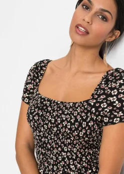 Maxikleid aus Viskose-Mix