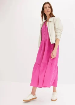 Maxikleid aus weichem Musselin