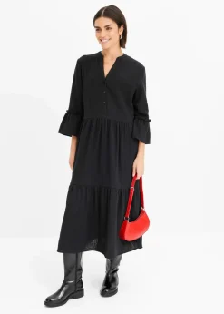 Maxikleid aus weichem Musselin