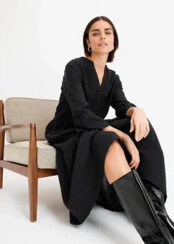 Maxikleid aus weichem Musselin