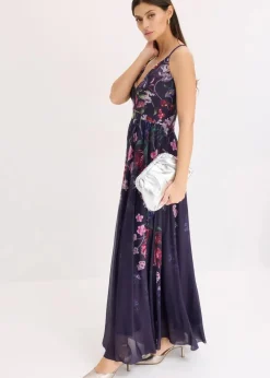 Maxikleid aus zartem Tüll mit Trägern