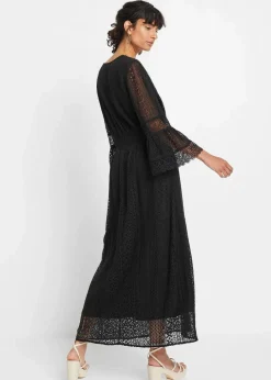 Maxikleid in Crochet-Optik