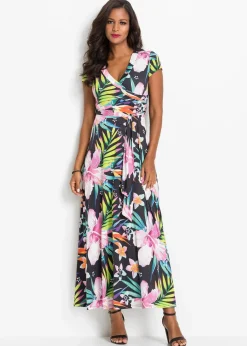 Maxikleid in Wickeloptik