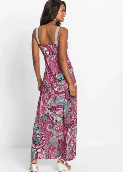 Maxikleid mit Applikationen