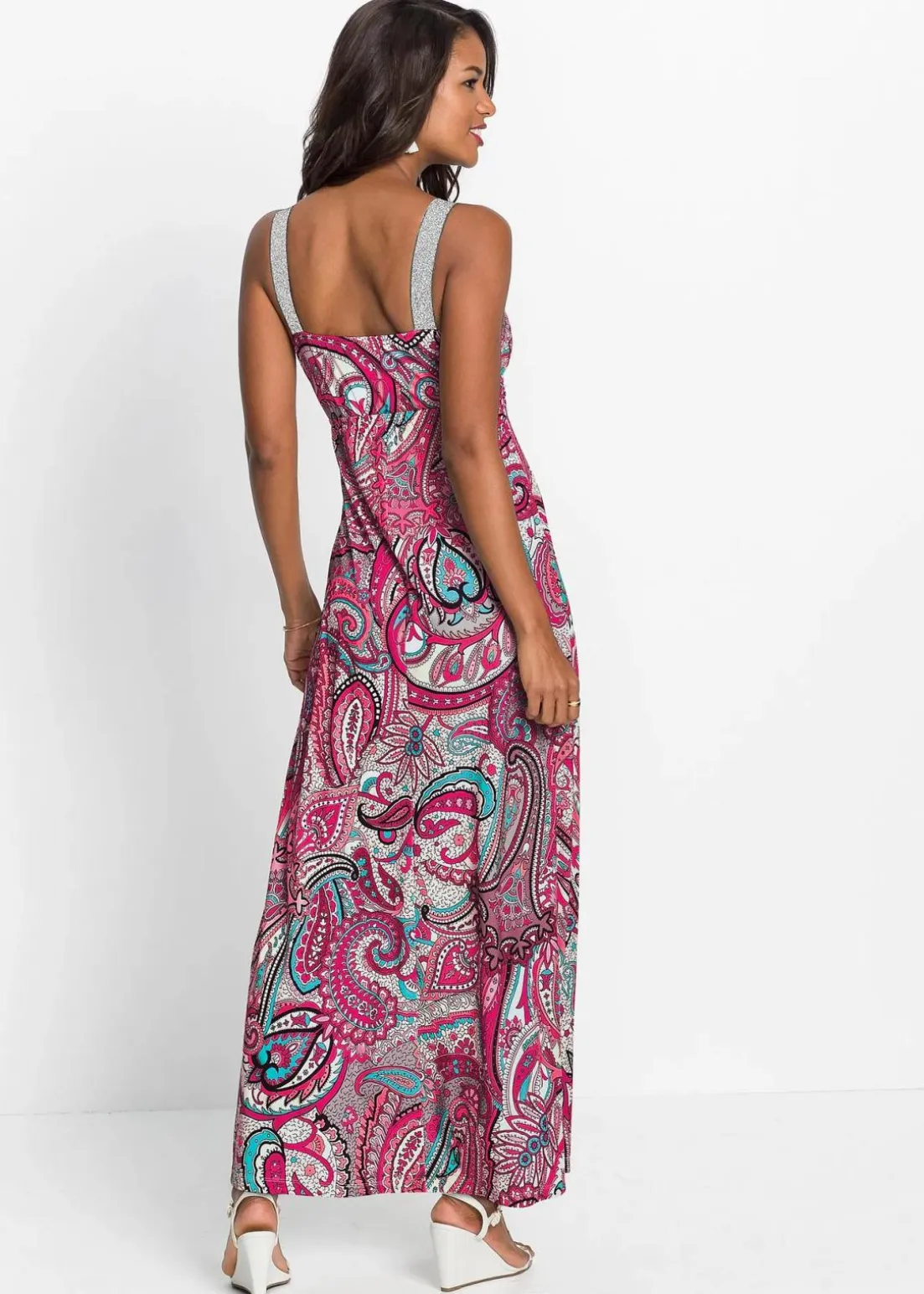 Maxikleid mit Applikationen