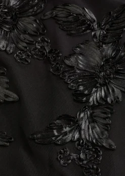 Maxikleid mit floraler Stickerei