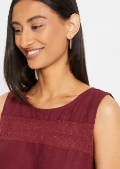 Maxi-Kleid mit Leinen