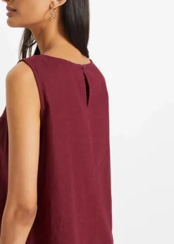 Maxi-Kleid mit Leinen