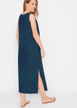 Maxi-Kleid mit Leinen
