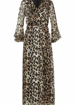 Maxikleid mit Leo-Druck